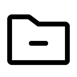 Folder Simple Minus icon