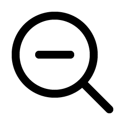 Magnifying Glass Minus icon