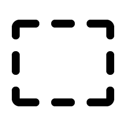Rectangle Dashed icon