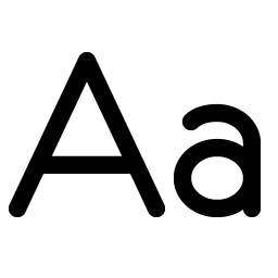 Text Aa icon