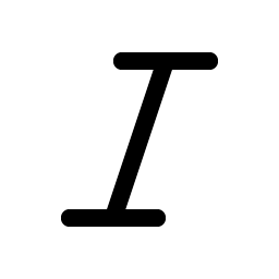 Text Italic icon