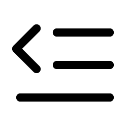 Text Outdent icon