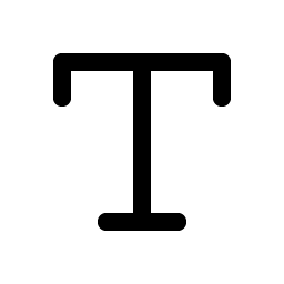 Text T icon
