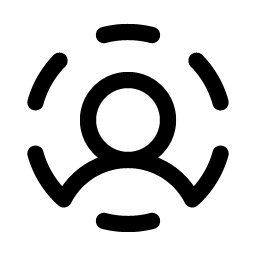 User Circle Dashed icon - free SVG download