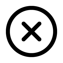 X Circle icon