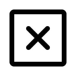 X Square icon