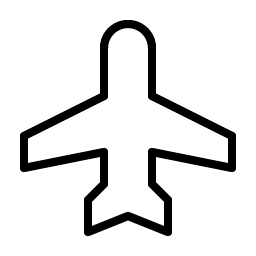 Airplane Thin icon
