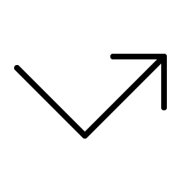 Arrow Elbow Right Thin icon