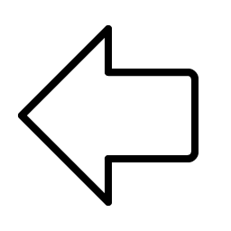 Arrow Fat Left Thin icon