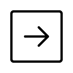 Arrow Square Right Thin icon