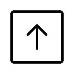 Arrow Square Up Thin icon