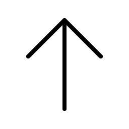 Arrow Up Thin icon