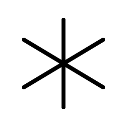 Asterisk Thin icon