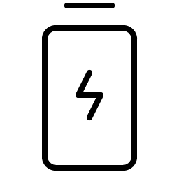 Battery Charging Vertical Thin icon