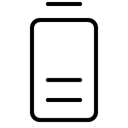 Battery Vertical Medium Thin icon