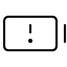 Battery Warning Thin icon