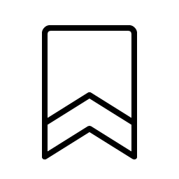 Bookmark Thin icon