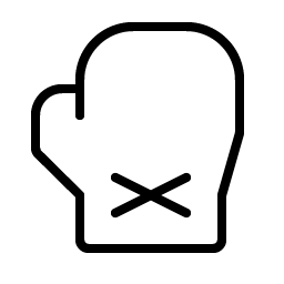 Boxing Glove Thin icon - free SVG download