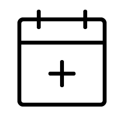 Calendar Plus Thin icon