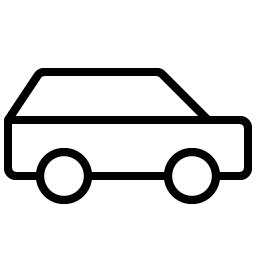Car Profile Thin icon