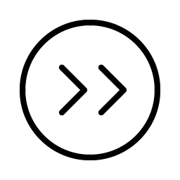 Caret Circle Double Right Thin icon