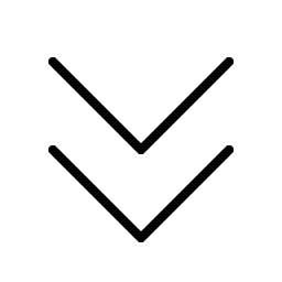 Caret Double Down Thin icon