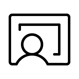 Chalkboard Teacher Thin icon