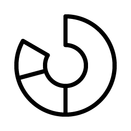 Chart Donut Thin icon