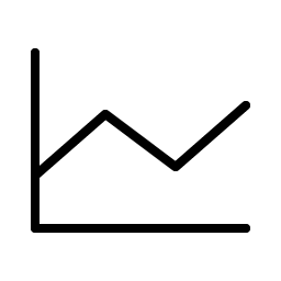 Chart Line Thin icon