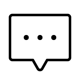 Chat Centered Dots Thin icon