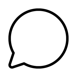 Chat Circle Thin icon