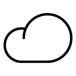 Cloud Thin icon