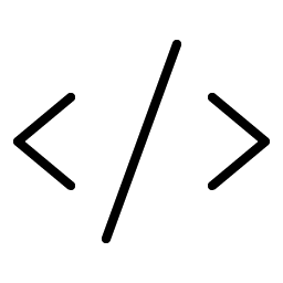 Code Thin icon - free SVG download