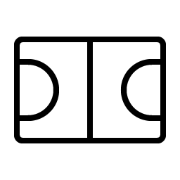 Court Basketball Thin icon