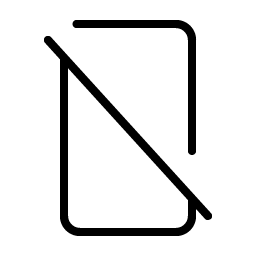 Device Mobile Slash Thin icon
