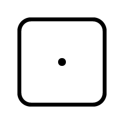 Dice One Thin icon