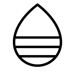 Drop Half Bottom Thin icon