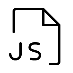 File Js Thin icon