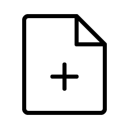 File Plus Thin icon