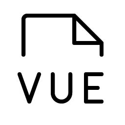 File Vue Thin icon