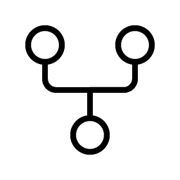 Git Fork Thin icon