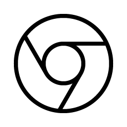 Google Chrome Logo Thin icon