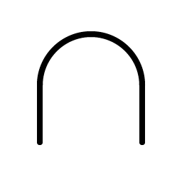 Intersection Thin icon