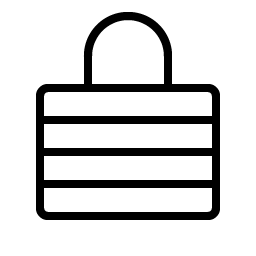 Lock Laminated Thin icon - free SVG download