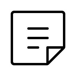 Note Thin icon - free SVG download