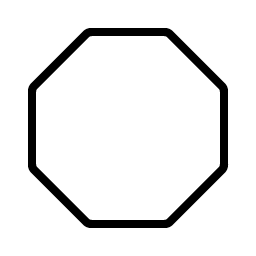 Octagon Thin icon