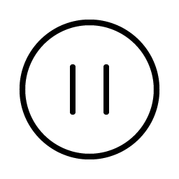 Pause Circle Thin icon