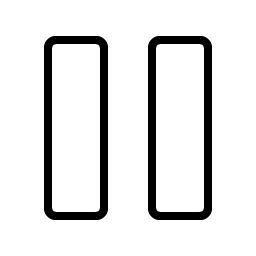 Pause Thin icon