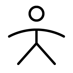 Person Simple Thin icon