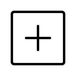 Plus Square Thin icon